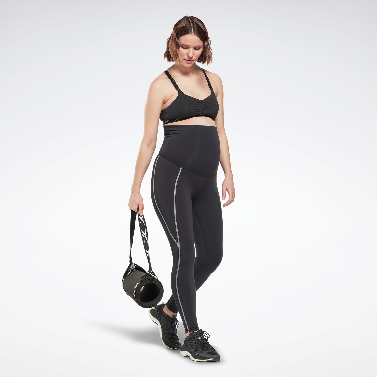 Reebok Apparel Women Reebok Lux 2.0 Maternity Leggings noir