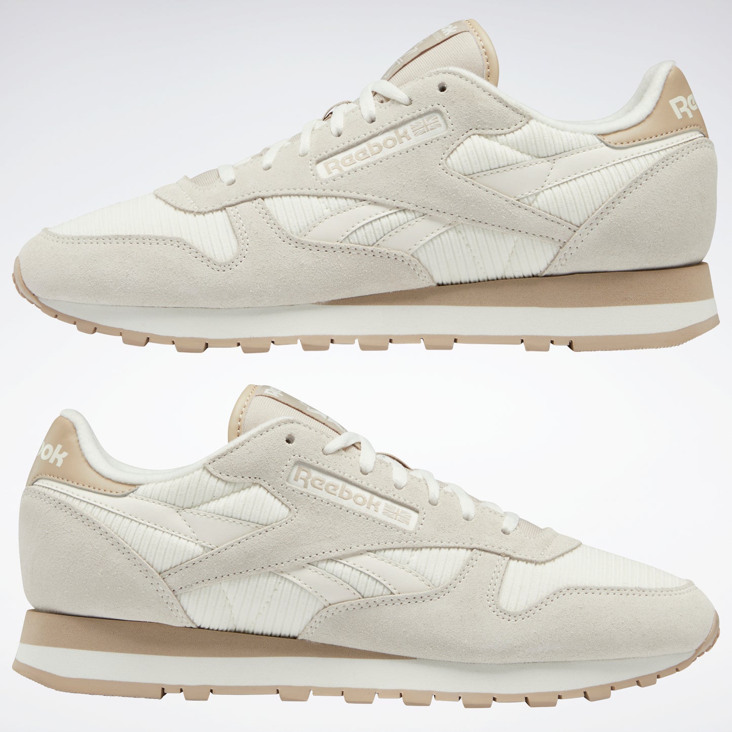 Reebok Footwear Men Classic Leather Shoes Chalk/Chalk/Modbei