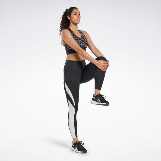Reebok Apparel Women Running Vector Leggings Nghblk