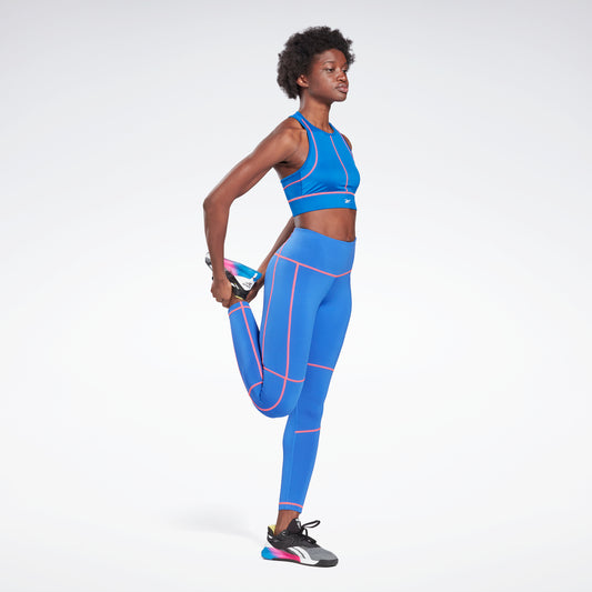 Reebok Apparel Women Workout Ready High-Rise Detail Leggings Coublu