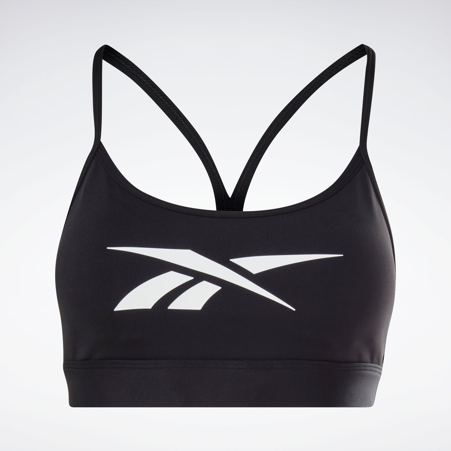 Reebok Apparel Women Reebok Lux Skinny Strap Medium-Support Sports Bra Black