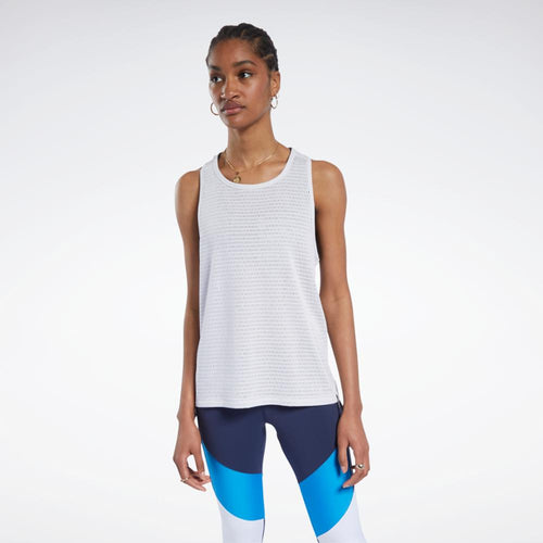 Reebok Apparel Women Reebok Perforated Tank Top PORCEL