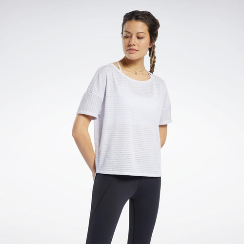 Reebok Apparel Women Perforated Tee PORCEL