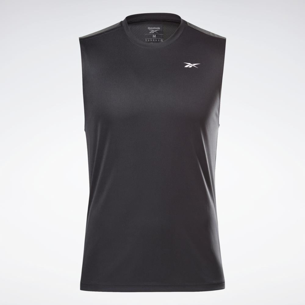 Reebok Apparel Men Workout Ready Sleeveless Tech T-Shirt BLACK