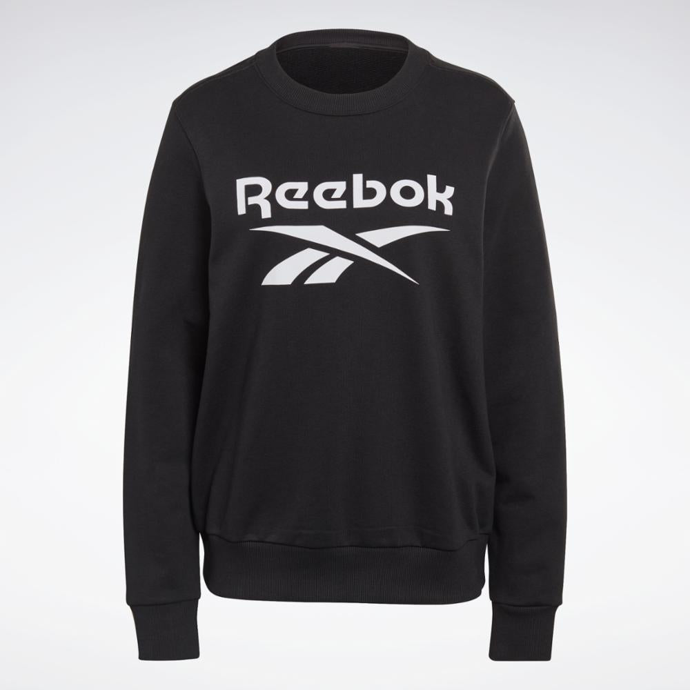 Reebok Apparel Women Reebok Identity French Terry Sweatshirt BLACK