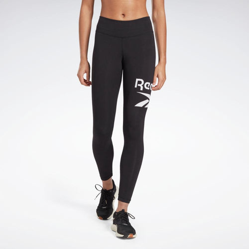 Reebok Apparel Women Reebok Identity Logo Leggings BLACK