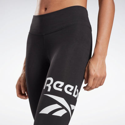 Reebok Apparel Women Reebok Identity Logo Leggings BLACK