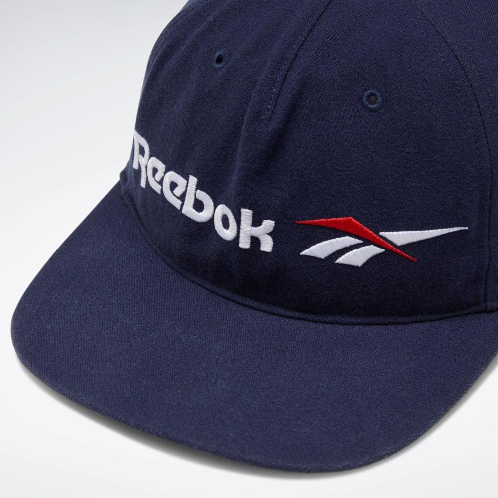 Reebok Apparel Men Classics Vector Flat Peak Cap VECNAV/VECNAV