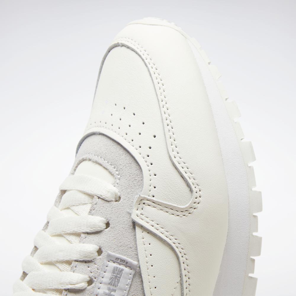 Reebok Footwear Women CLASSIC LEATHER CHALK/COLD GREY 1/FTWR WHT