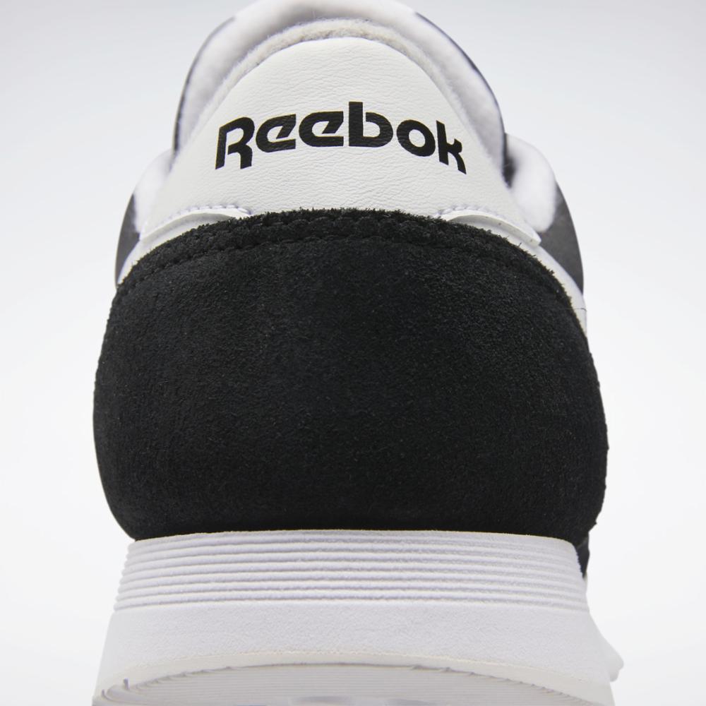 Reebok Footwear Men Classic Nylon Shoes CBLACK/FTWWHT/FTWWHT