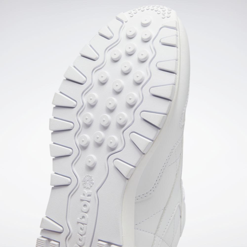 Reebok Footwear Kids CL LTHR SP FTWR WHT/FTWR WHT/PURE GRY 2