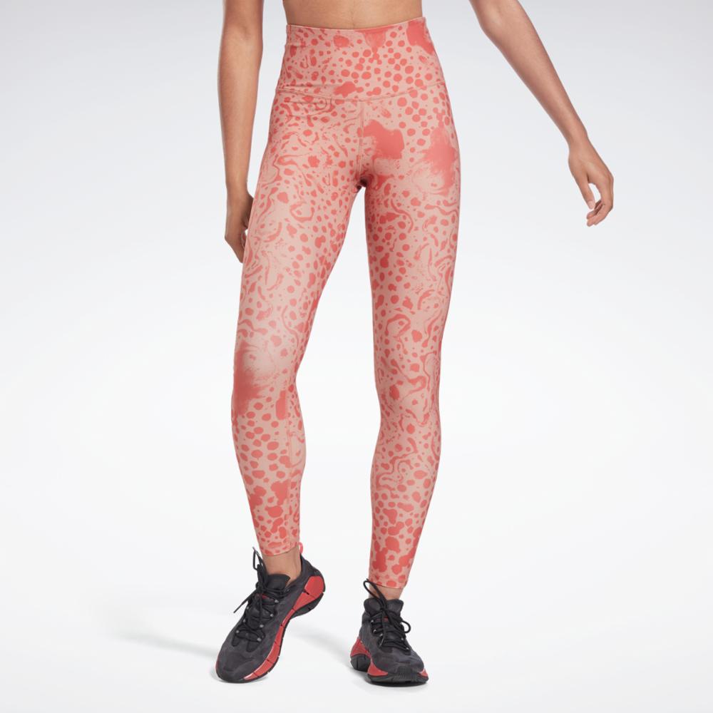 Reebok Apparel Women Lux High Rise 2.0 Modern Safari Leggings CANCOR