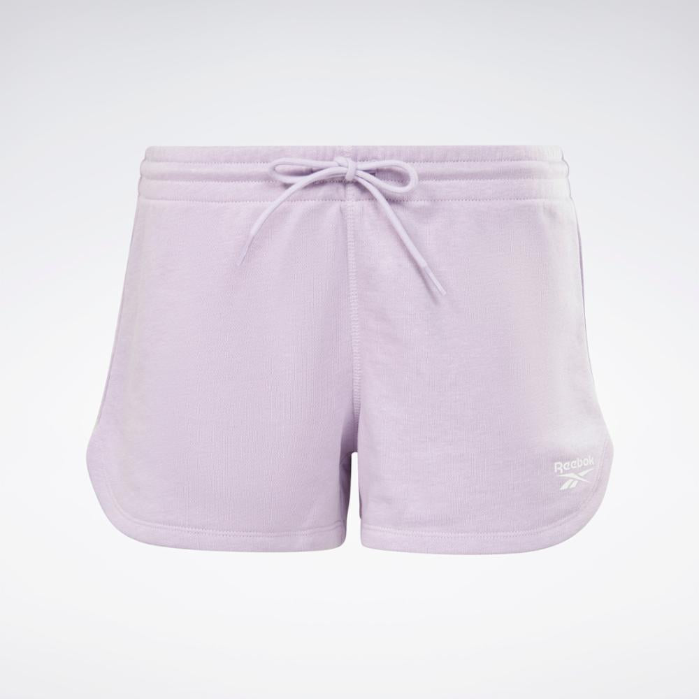 Reebok Apparel Women Reebok Identity French Terry Shorts PUROAS
