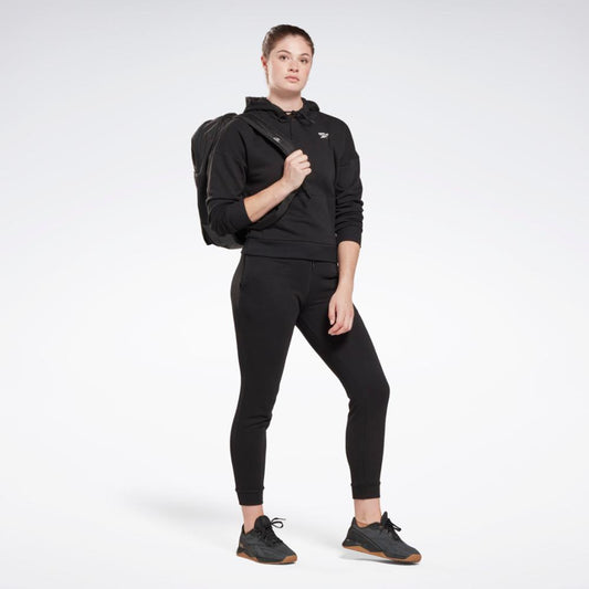 Reebok Apparel Women Reebok Identity Small Logo French Terry Hoodie BLACK