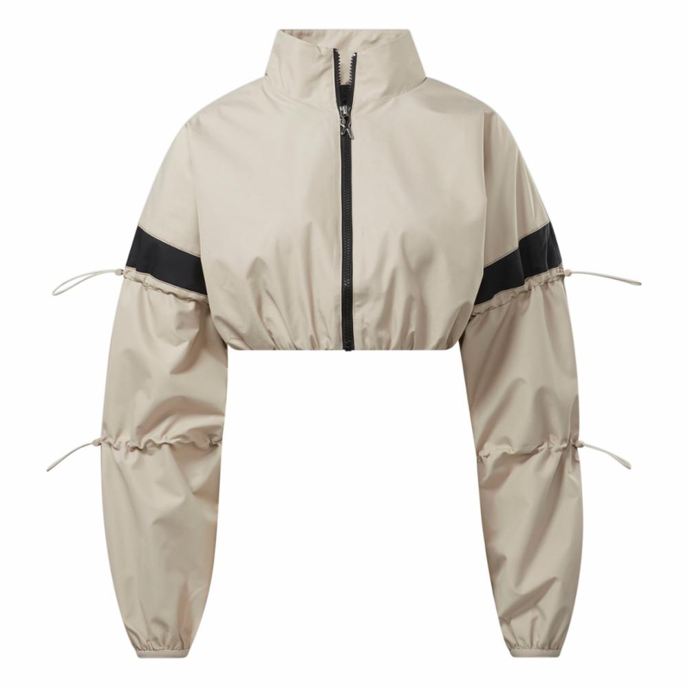 Reebok Apparel Women Cardi B Woven Crop Jacket MODBEI