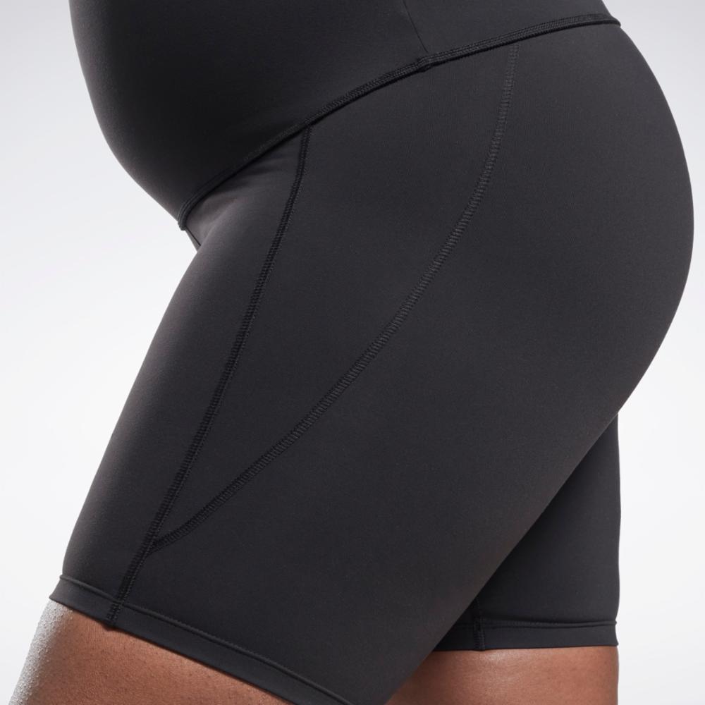 Reebok Apparel Women Lux Maternity Bike Shorts (Plus Size) BLACK