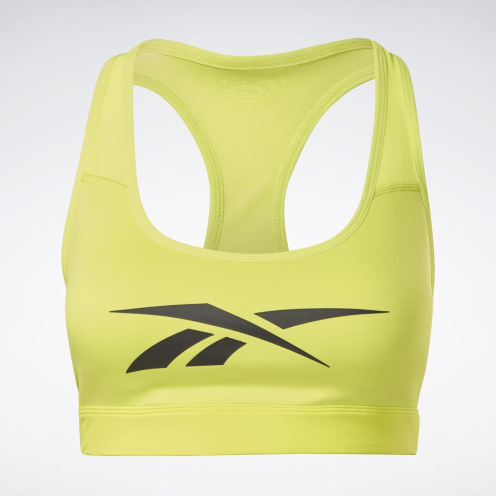 Reebok Apparel Women Reebok Lux Vector Racer Sports Bra ACIYEL/ACIYEL