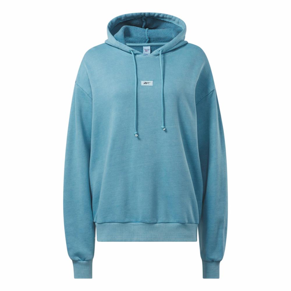 Reebok Apparel Women Reebok Classics Natural Dye Oversized Long Hoodie STEBLU