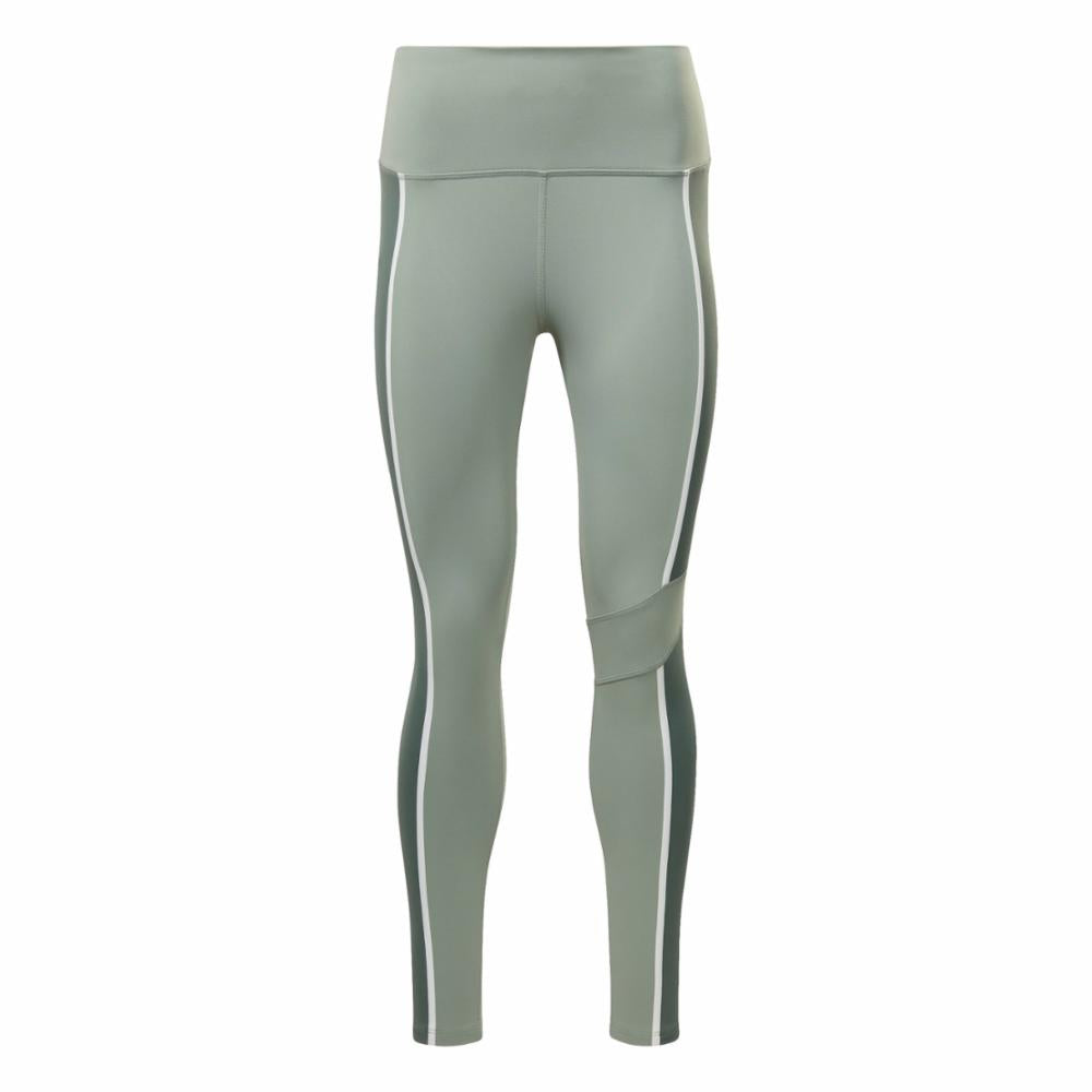 Reebok Apparel Women Lux High-Waisted Colorblock Leggings HARGRN