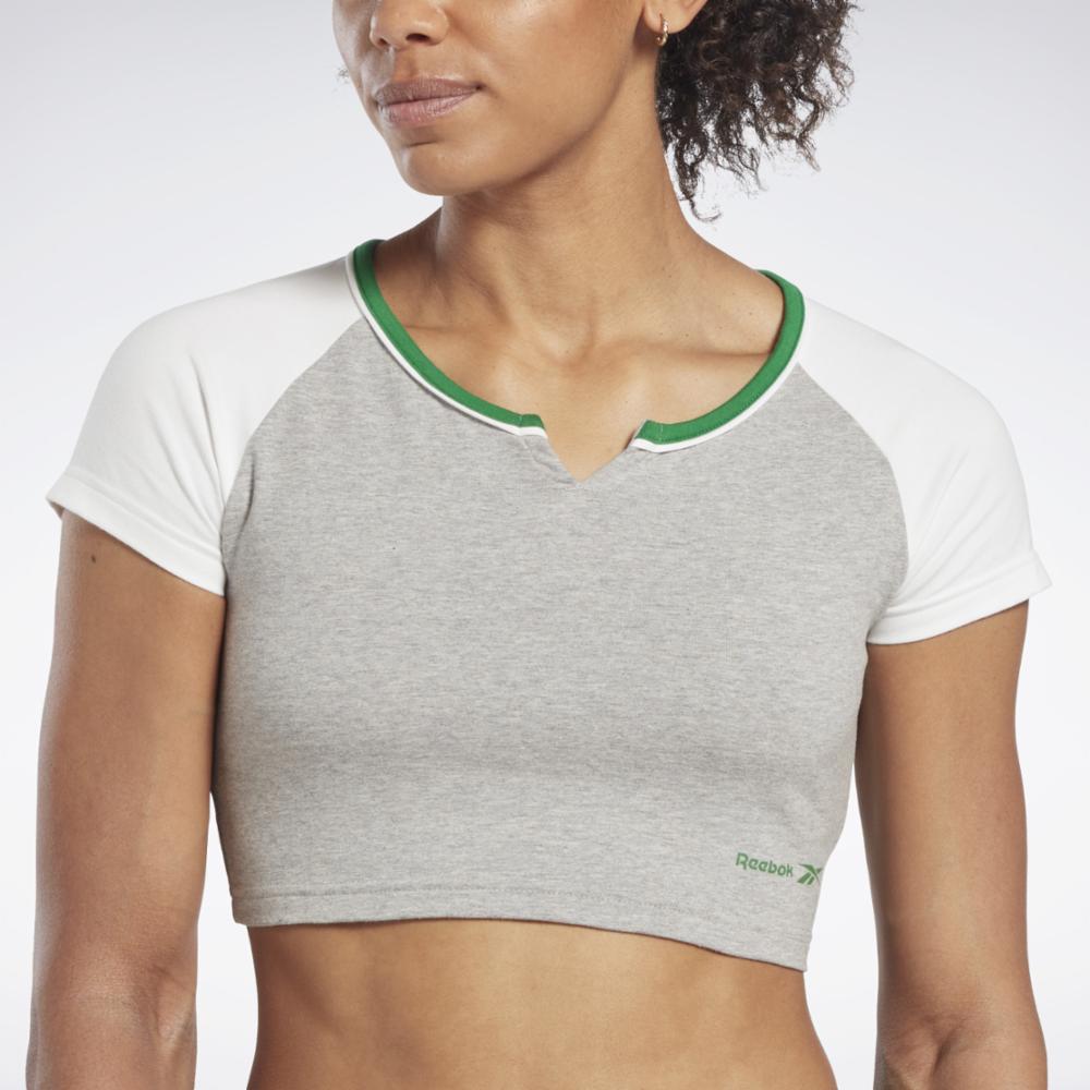 Reebok Apparel Women Studio Ruched Cropped Tank Top Bougry