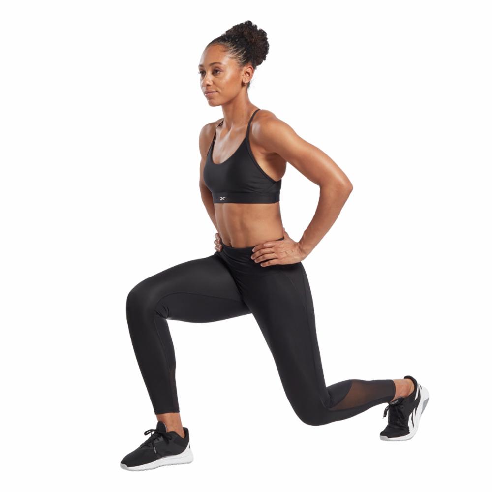 Reebok Apparel Women Lux Perform High-Rise Leggings BLACK