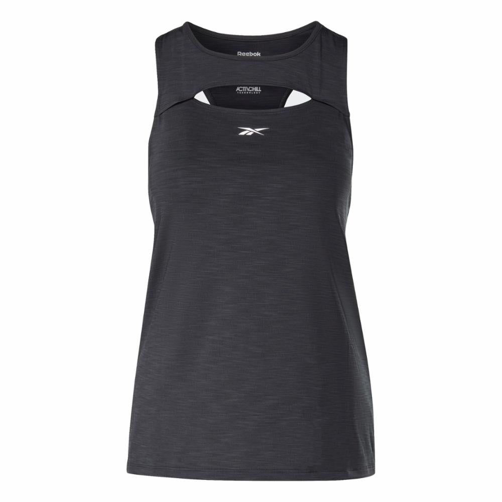 Reebok Apparel Women ACTIVCHILL Athletic Tank Top BLACK