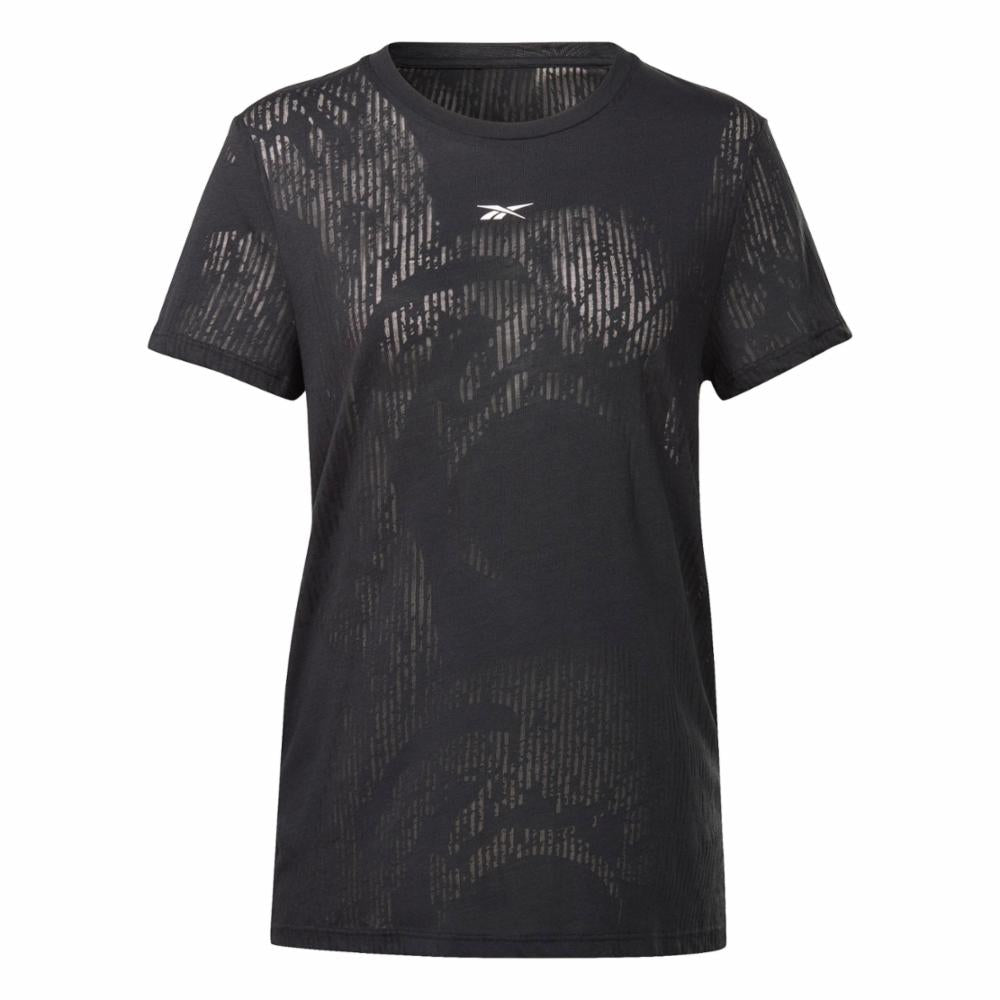 Reebok Apparel Women Burnout T-Shirt BLACK