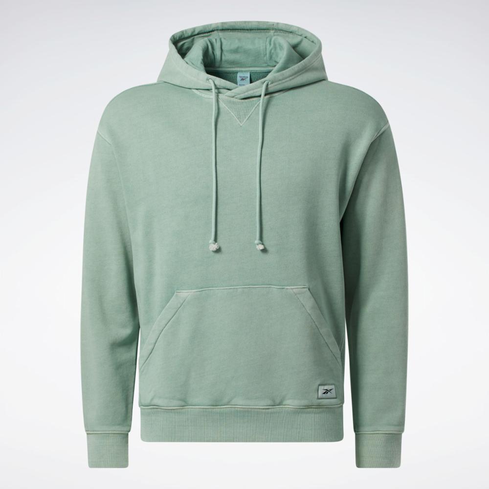 Reebok Apparel Men Classics Natural Dye Hoodie HARGRN