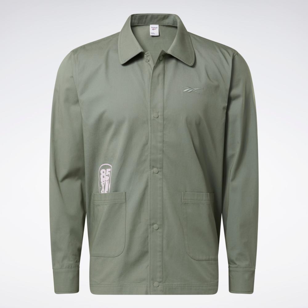 Reebok Apparel Men Classics Skateboard Long-sleeve Top HARGRN