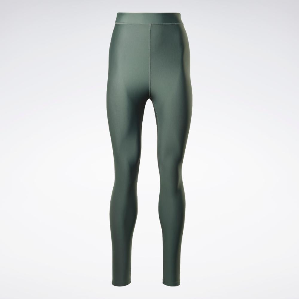 Reebok Apparel Women Running Vector Leggings CHLGRN