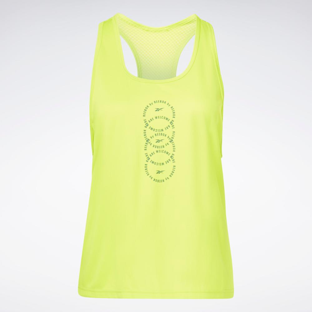 Reebok Apparel Women Running Speedwick Graphic Tank Top ACIYEL