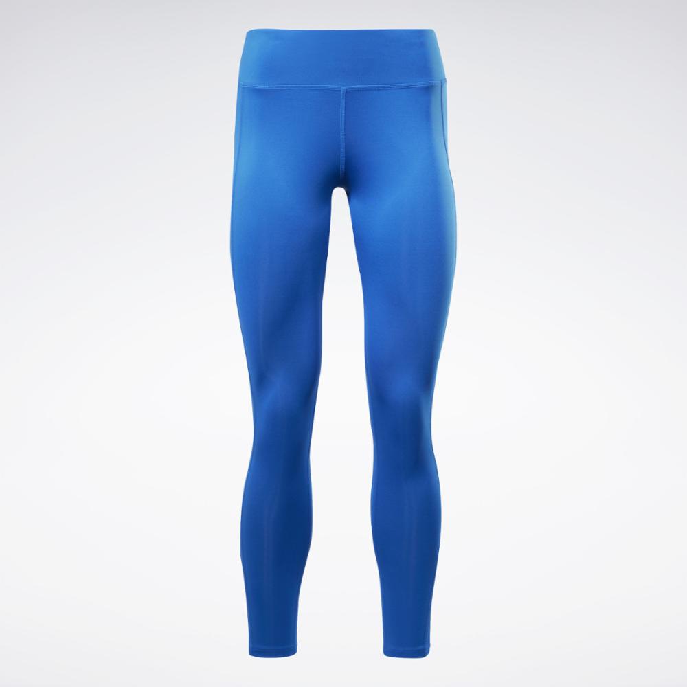 Reebok Apparel Women Workout Ready Mesh Leggings VECBLU/VECBLU