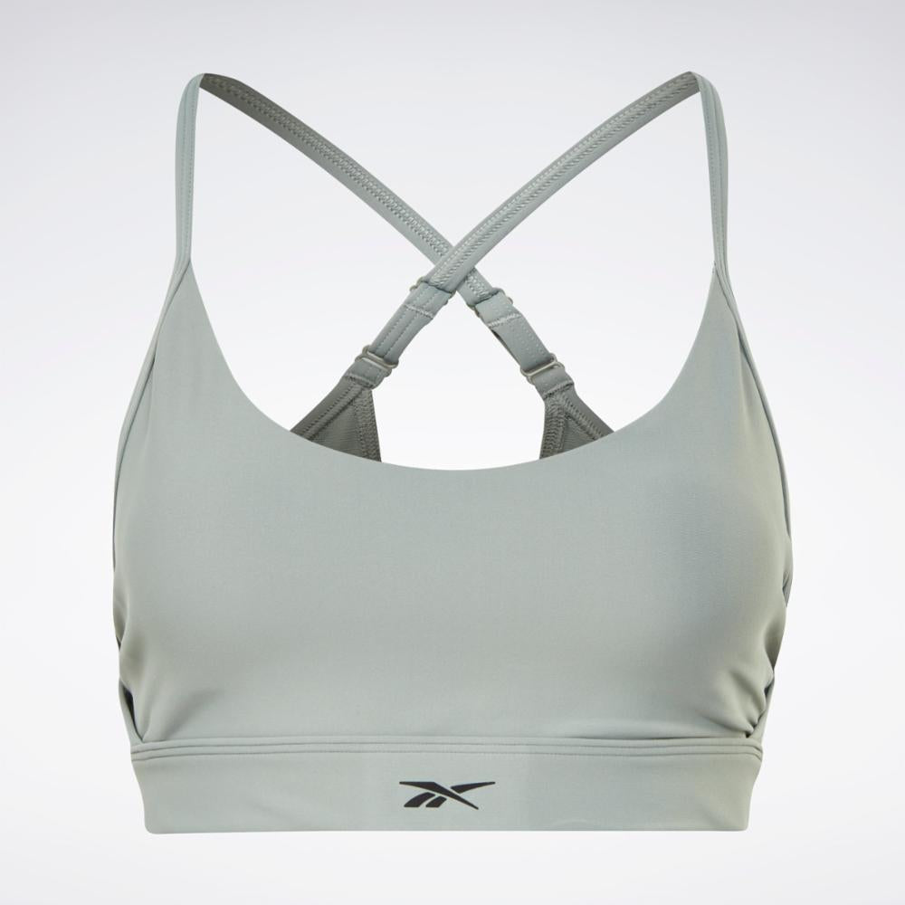 Reebok Apparel Women Reebok Lux Strappy Sports Bra HARGRN