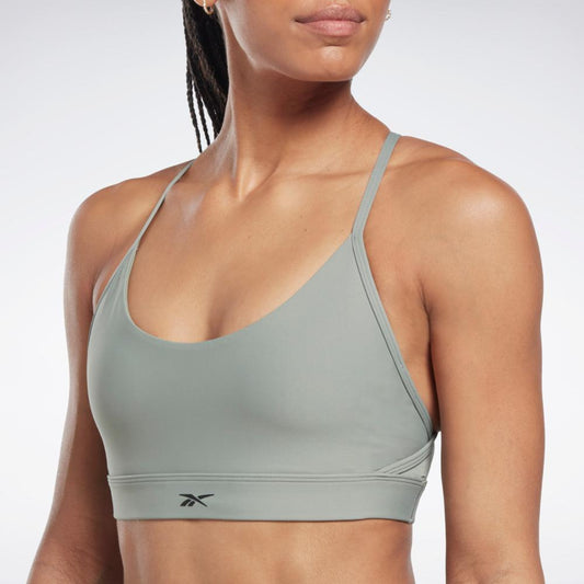 Reebok Apparel Women Reebok Lux Strappy Sports Bra HARGRN