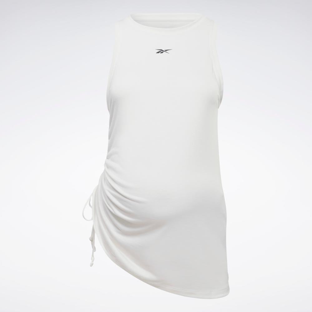 Reebok Apparel Women Maternity Drawstring Tank Top CHALK