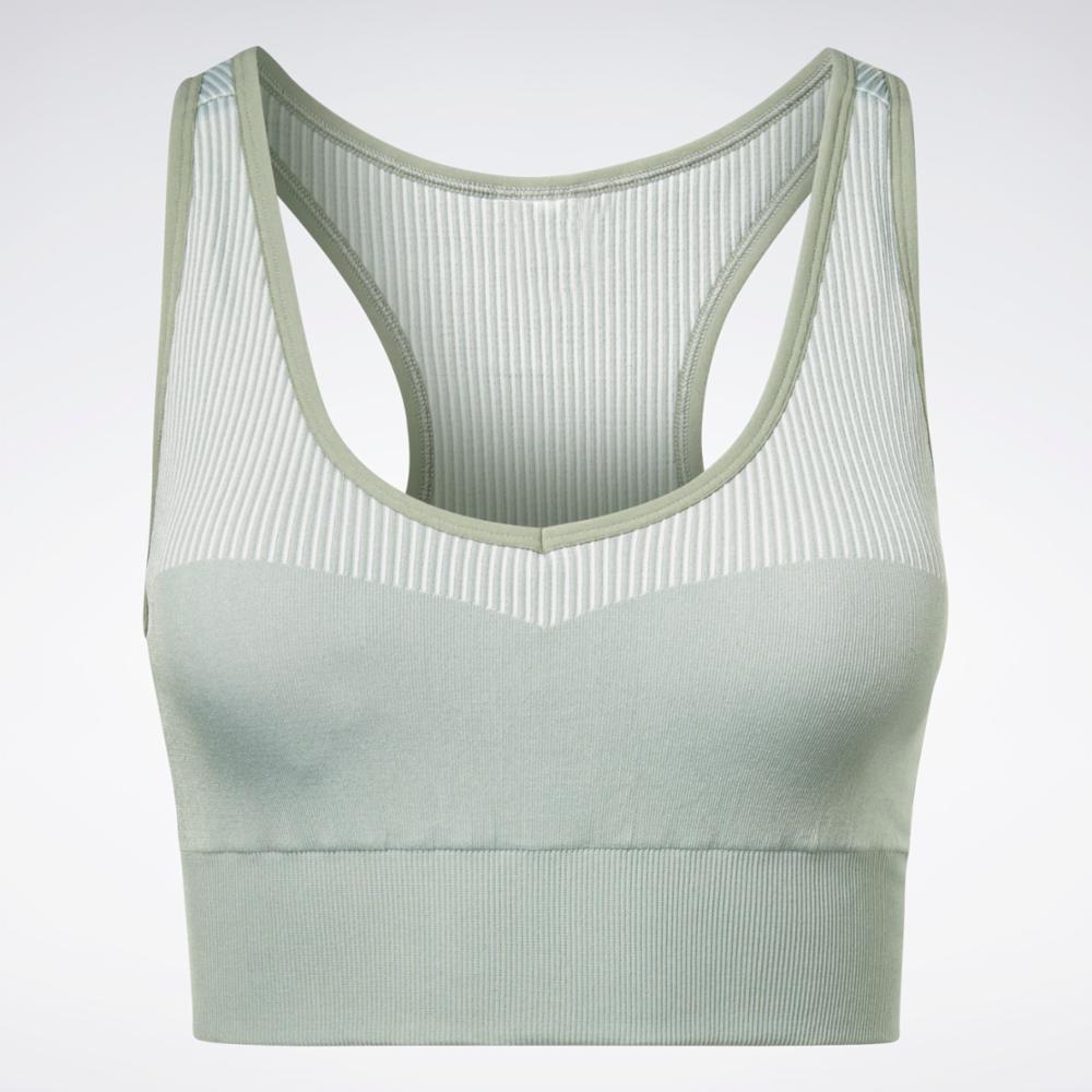 Reebok Apparel Women Yoga Seamless Sports Bra HARGRN