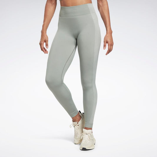 Reebok Apparel Women Yoga High-Waisted Seamless Leggings HARGRN