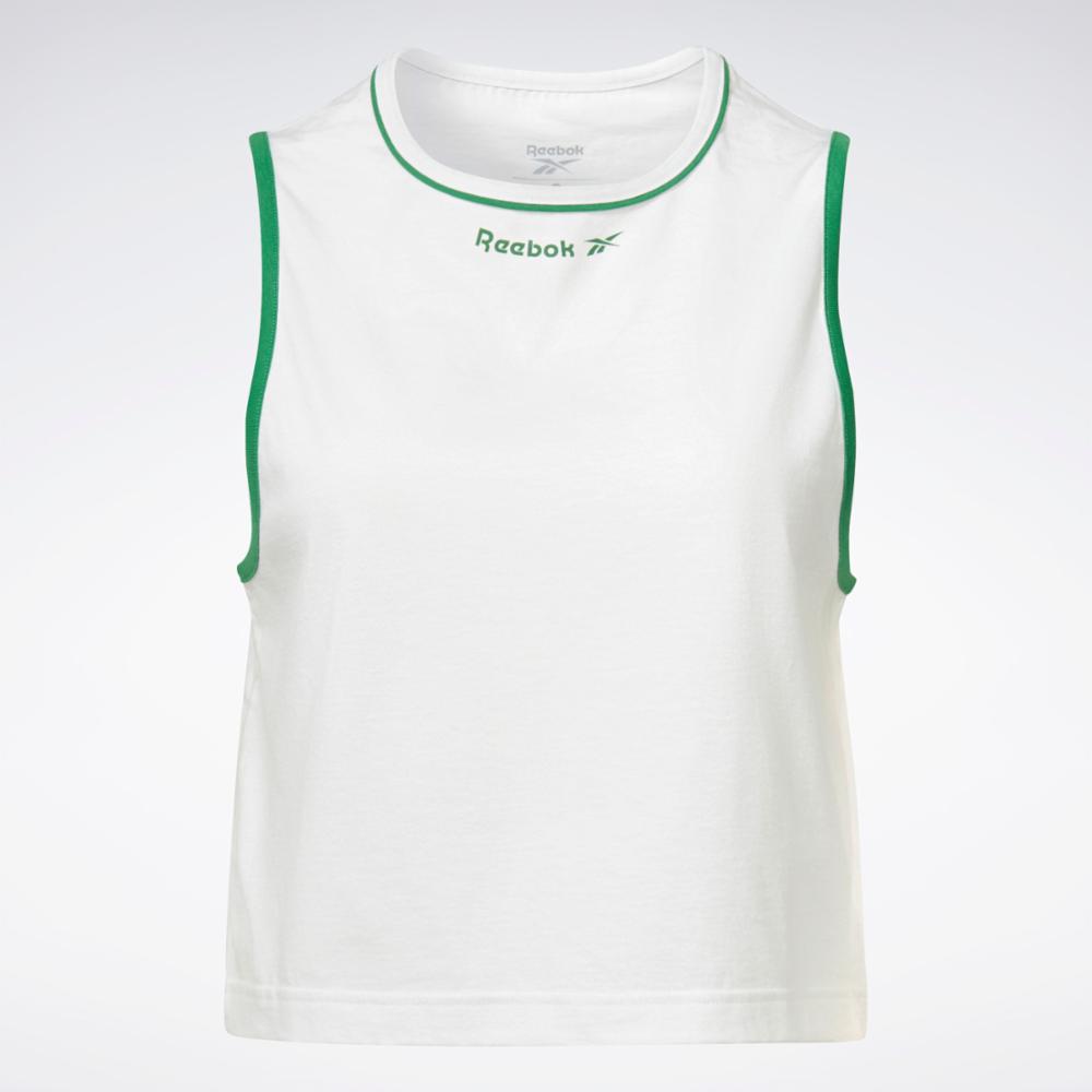 Reebok Apparel Women Reebok Identity Tank Top WHITE