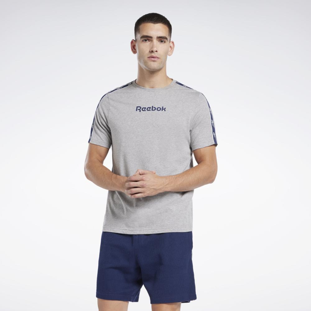 Reebok Apparel Men Reebok Identity Vector Tape T-Shirt MGREYH