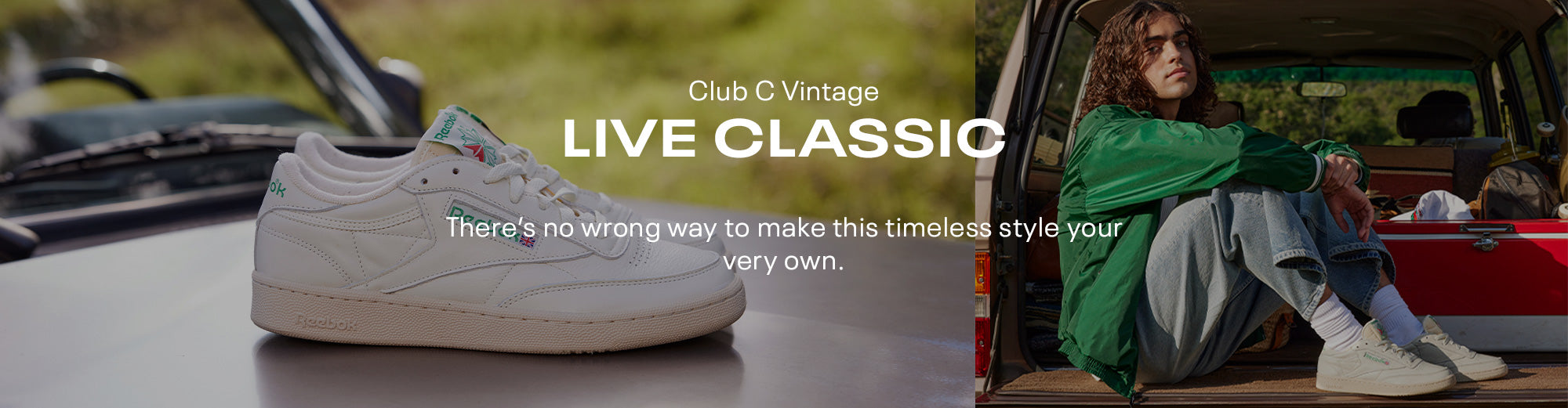 Reebok Women's Club C 85 Vintage Sneakers, Chalk