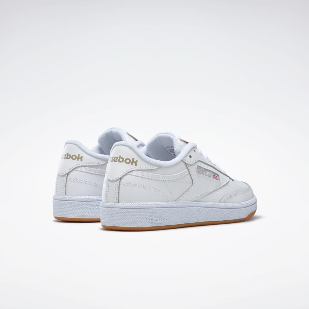 Reebok Footwear Women Club C 85 Shoes WHT/LIGHT GRY/GUM