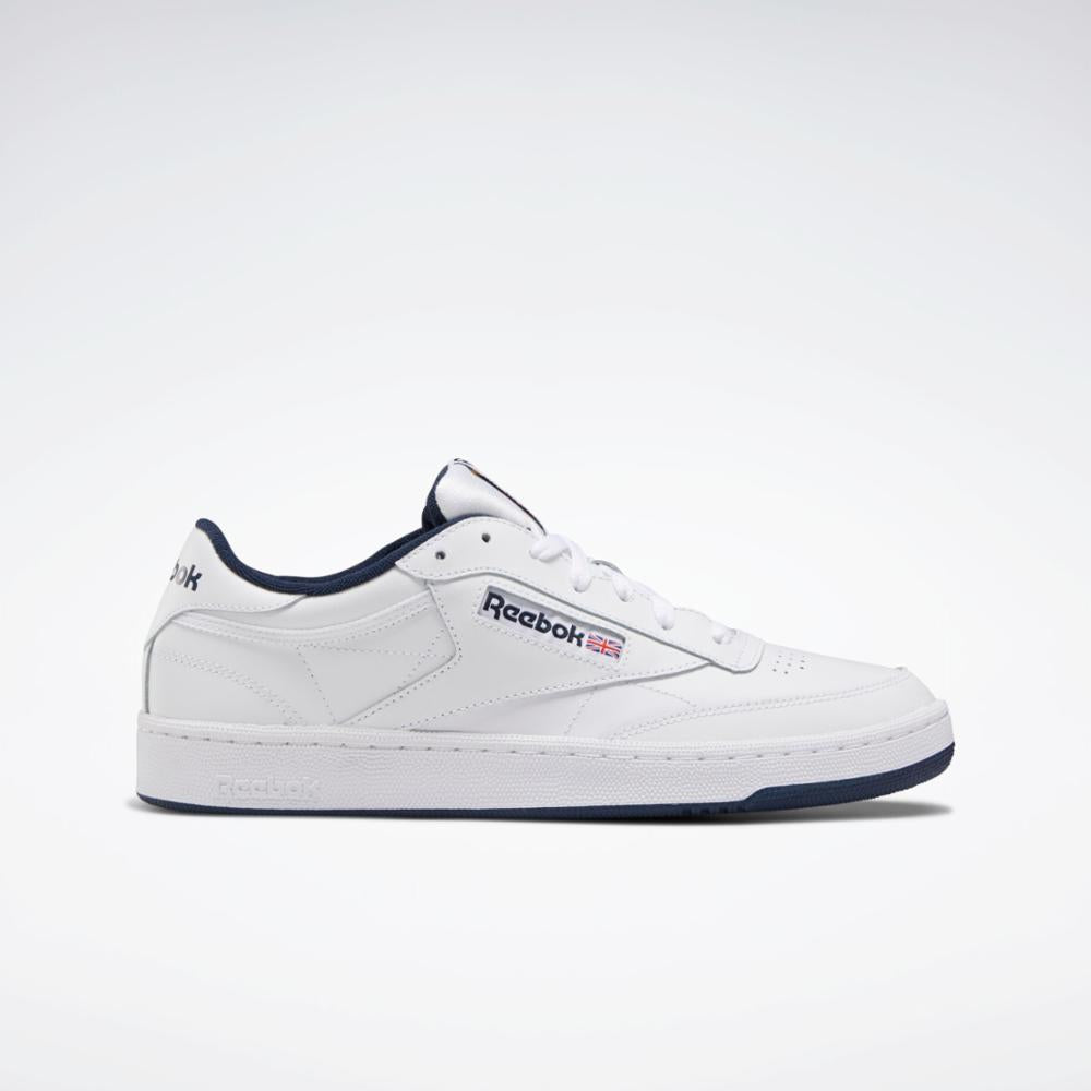 Reebok Footwear Men Club C 85 Shoes INT-WHT/NAVY