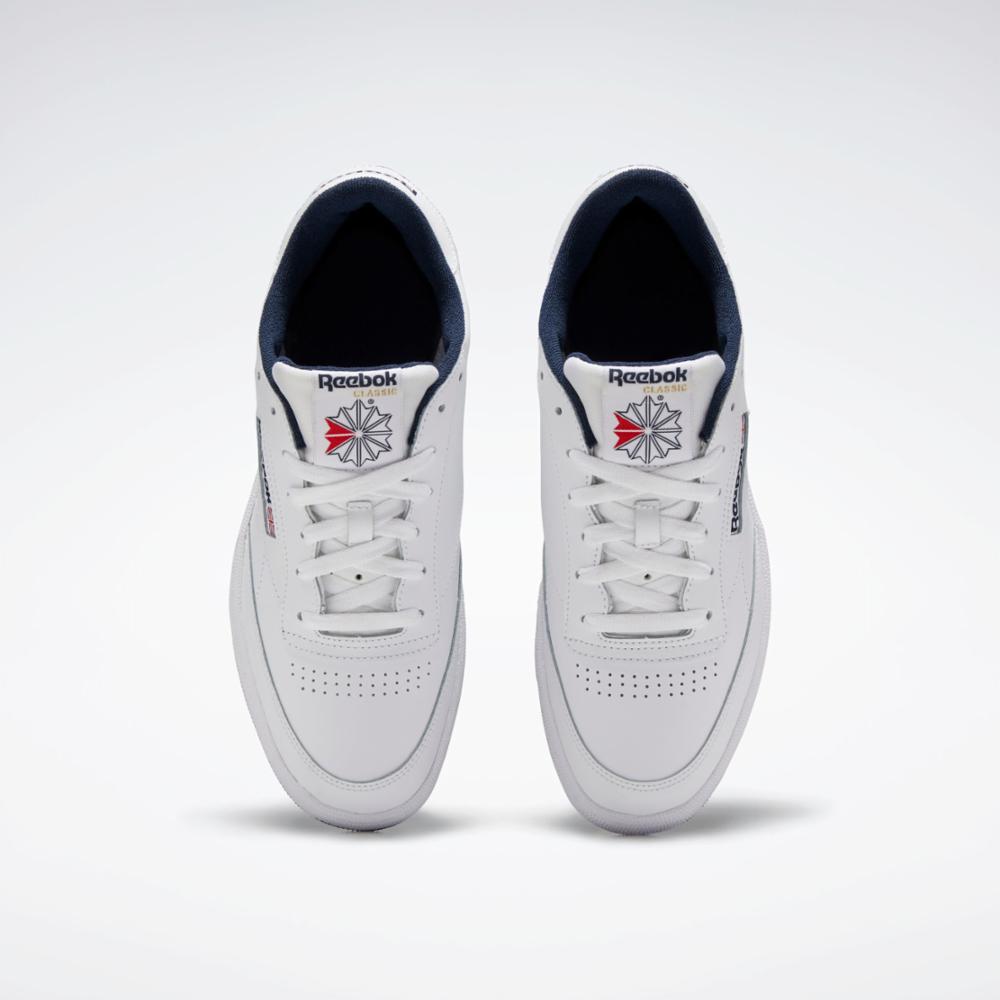 Reebok Footwear Men Club C 85 Shoes INT-WHT/NAVY