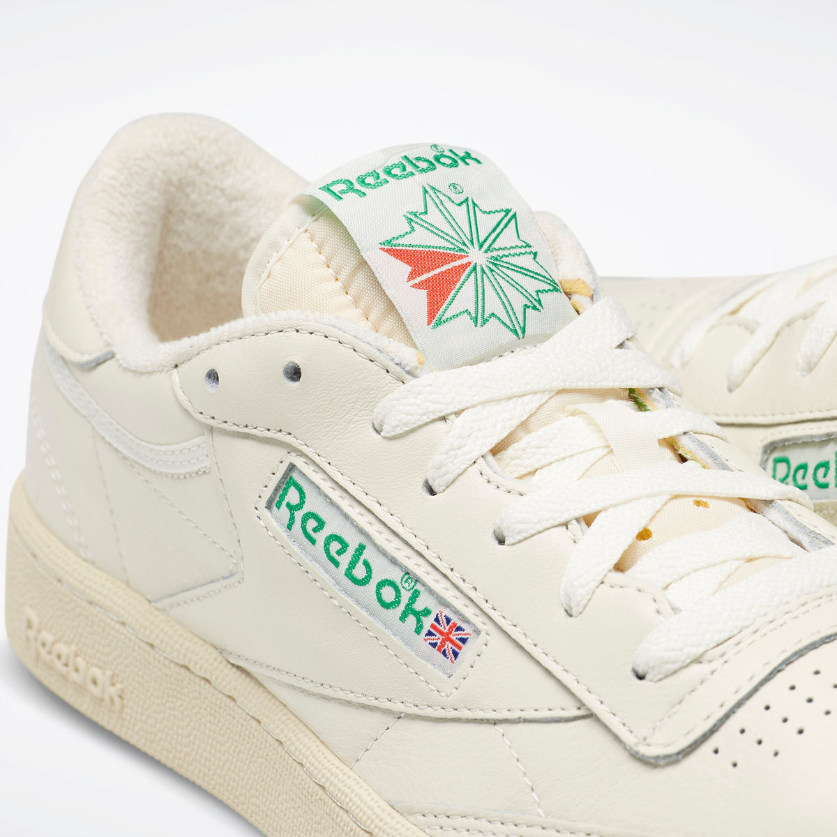 REEBOK FOOTWEAR UNISEX CLUB C 85 VINTAGE UNISEX TOP-CHALK/PAPERWHT/GLEN GREEN