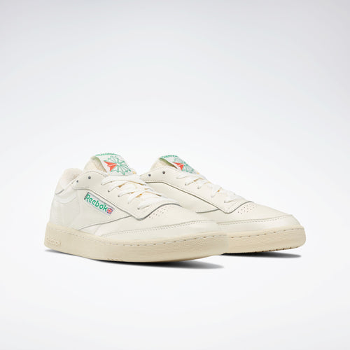 REEBOK FOOTWEAR UNISEX CLUB C 85 VINTAGE UNISEX TOP-CHALK/PAPERWHT/GLEN GREEN