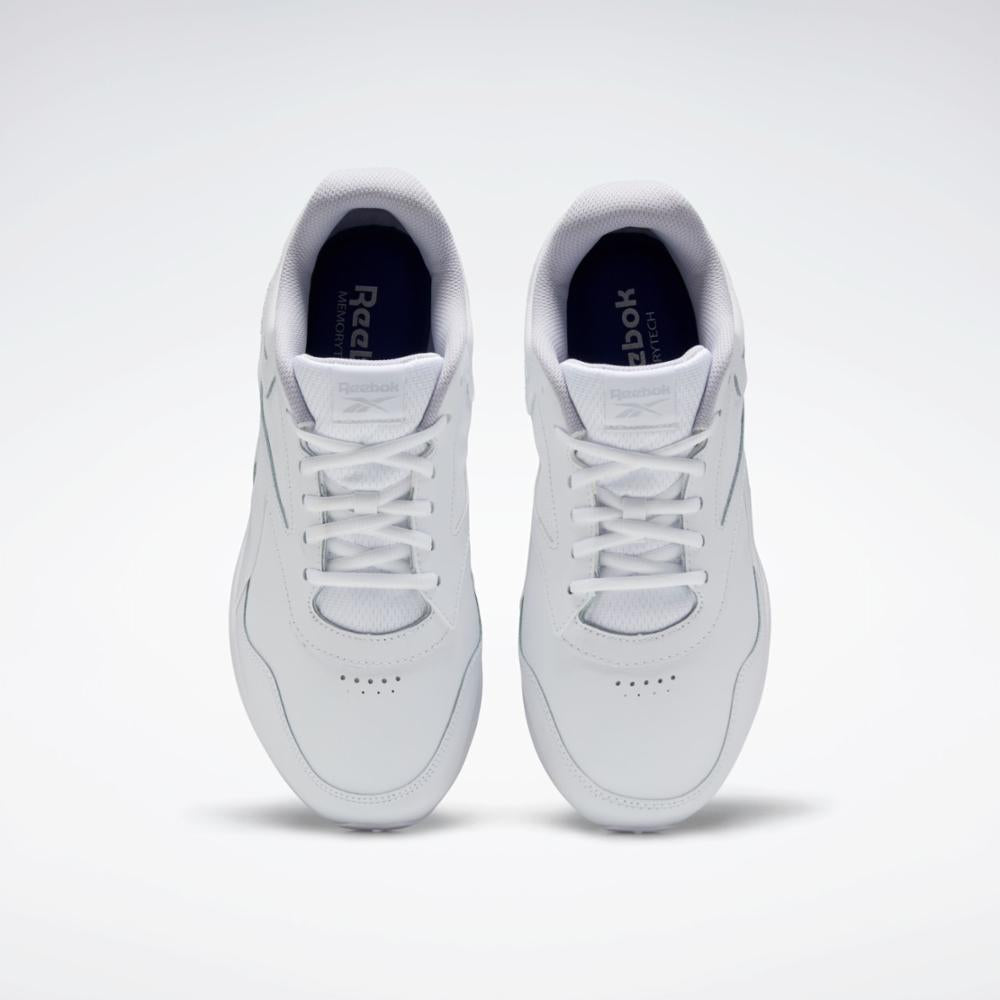 Reebok Footwear Men Walk Ultra 7 DMX MAX Extra-Wide Men's Shoes WHITE/CDGRY2/CROYAL