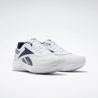 Reebok Footwear Men Walk Ultra 7 DMX MAX Extra-Wide Men's Shoes WHT/COLLEGIATE NAVY/COLLEGIATE