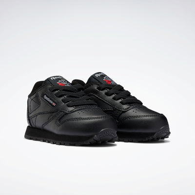 Reebok Footwear Kids Classic Leather Shoes - Toddler CBLACK/CBLACK/CBLACK