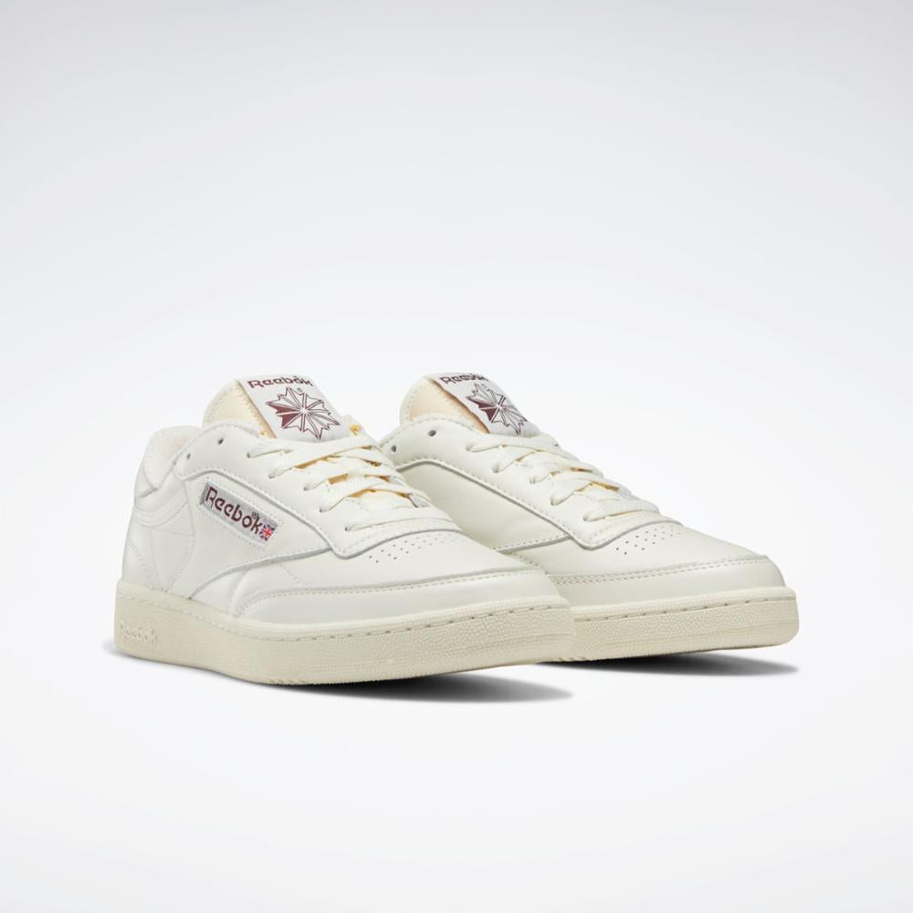 Reebok Footwear Men Club C 85 Vintage Shoes CHALK/ALABASTER/MAROON