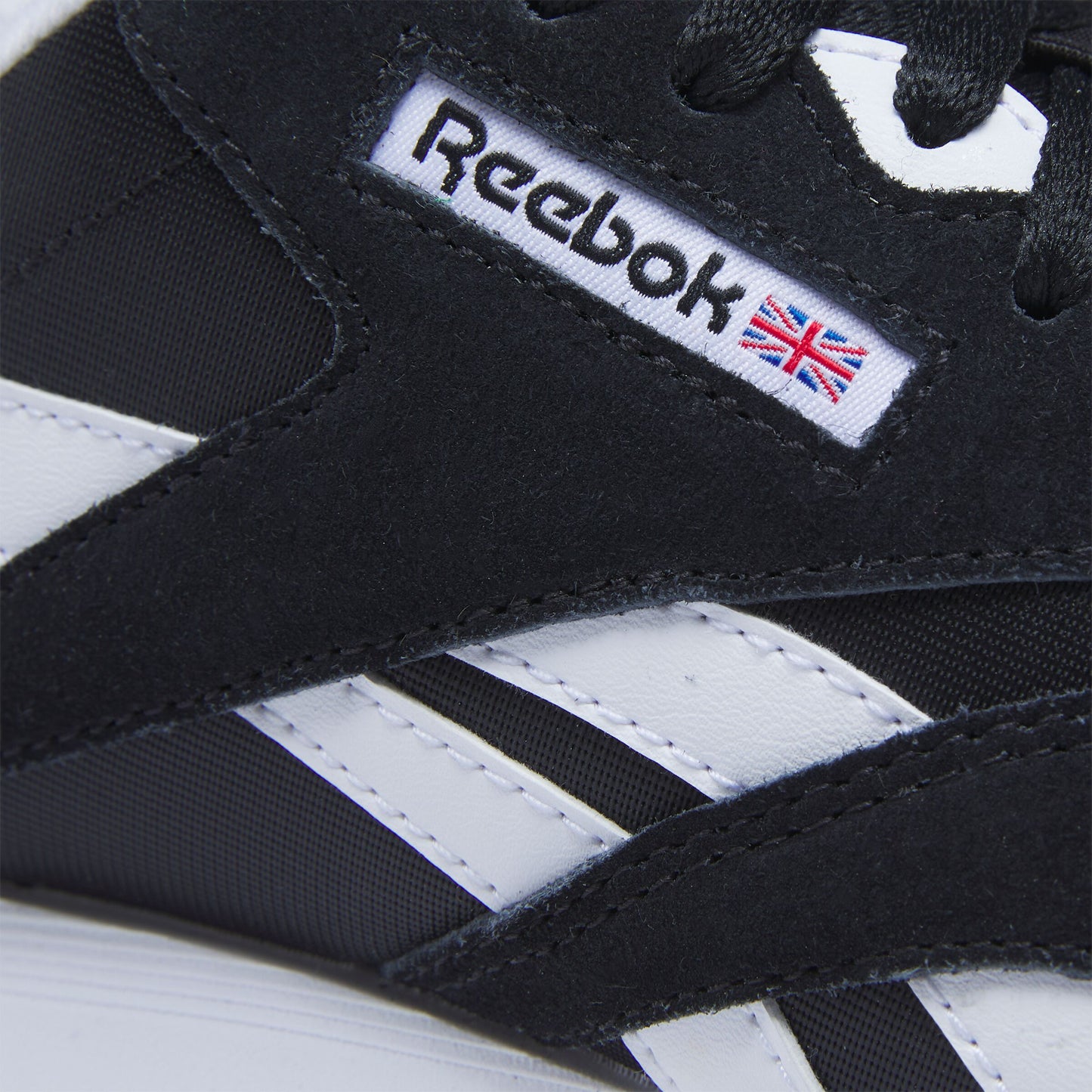 REEBOK FOOTWEAR WOMEN CL NYLON WOMEN CORE BLK/FTWR WHT/FTWR WHT
